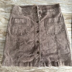 Prana cordoroy skirt